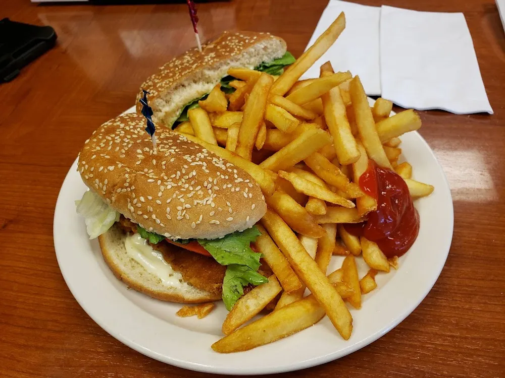 Crispy Fries with Chicken Finger Sandwich